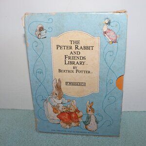 "The Peter Rabbit And Friends Library" by Beatrix Potter! HC Books, Box Set of 7